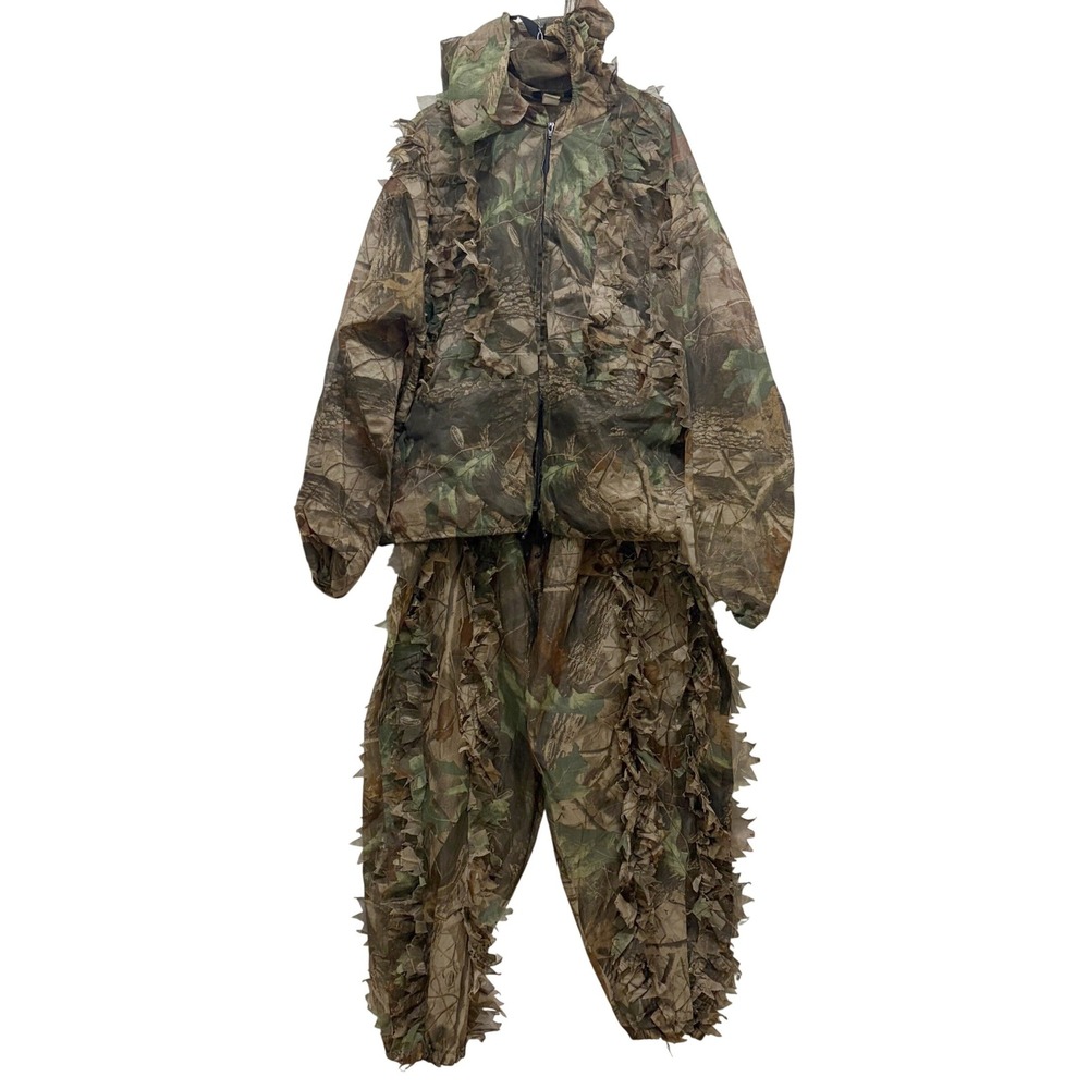 RedHead Realtree Hardwoods 3D Leafy Ghillie Suit Jacket Pants Set 2X 3X Camo